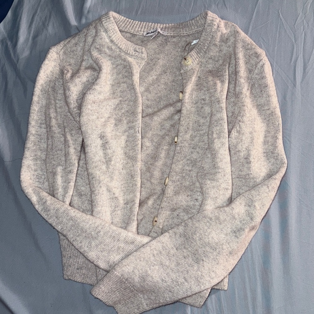 Subdued Soft Grey Cardigan
